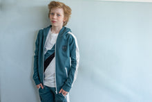 Afbeelding in Gallery-weergave laden, Hooded Cardigan Ocean
